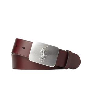 商品Ralph Lauren | Pony-Plaque Leather Belt,商家Zappos,价格¥496图片