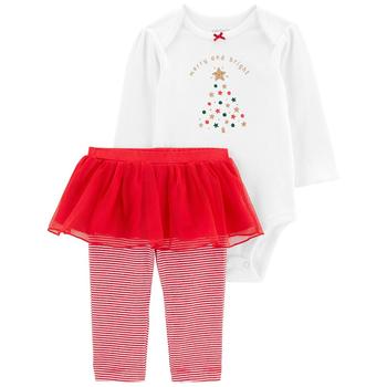 Carter's | Baby Boys Christmas Bodysuit and Tutu Pants, 2 Piece Set商品图片,