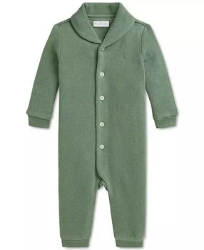 Ralph Lauren | Baby Cotton Shawl-Collar Coverall,商家Macy's,价格¥255