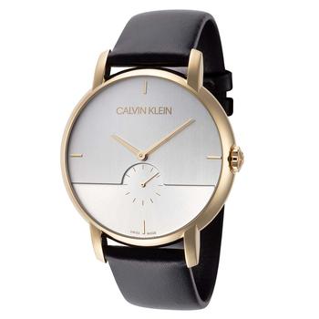 Calvin Klein | Calvin Klein Men's K9H2X5C6 Established 43mm Silver Leather Watch商品图片,2.5折