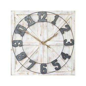 Stratton Home Décor | Stratton Home Decor Rustic Farmhouse Wall Clock,商家Macy's,价格¥1651