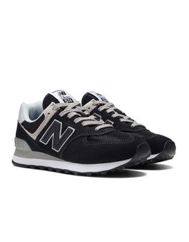new balance 574, New Balance | New Balance 574 trainers in metallic black商品图片 
