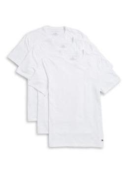 Tommy Hilfiger | 男士纯棉圆领T恤，3件装商品图片,5折, 满$150享7.5折, 满折