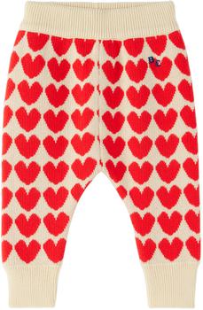 BOBO CHOSES | Baby Beige Hearts Lounge Pants商品图片,独家减免邮费