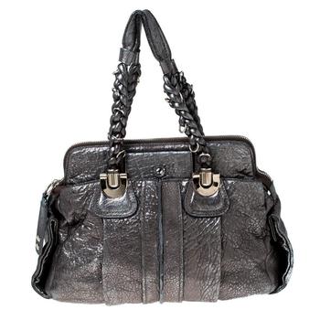 chloe tote真假, [二手商品] Chloé | Chloe Silver Leather Heloise Satchel商品图片 5.6折, 满1件减$100, 满减