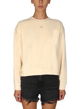 alexander wang卫衣直邮, Alexander Wang | T By Alexander Wang Women's  White Other Materials Sweatshirt商品图片 