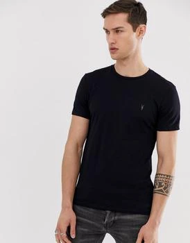推荐AllSaints Tonic crew t-shirt in ink navy商品