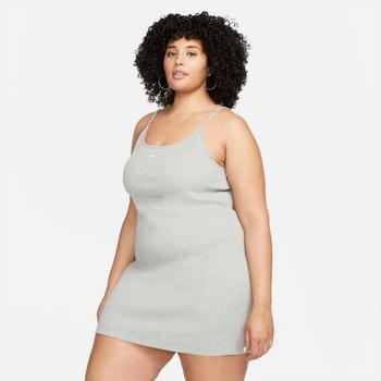 NIKE | Women's Nike Sportswear Essential Ribbed Dress (Plus Size)商品图片,满$100减$10, 独家减免邮费, 满减