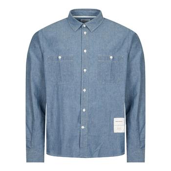 推荐Norse Projects Silas Chambray Shirt - Indigo商品