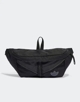 推荐adidas Originals Adicolor bum bag in black商品