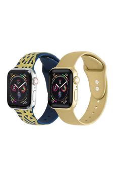 商品THE POSH TECH | Posh Tech Metallic Silicone Bands for Apple Watch - Set of 2 - 42mm/44mm,商家Nordstrom Rack,价格¥219图片