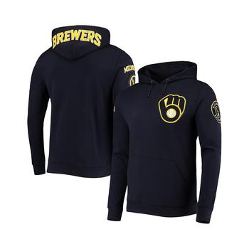 Pro Standard | Men's Navy Milwaukee Brewers Team Logo Pullover Hoodie商品图片,7.4折