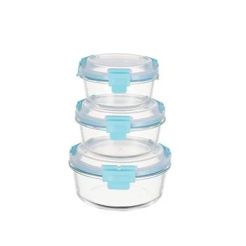 Genicook | 3 Pc Round Container Hi-Top Lids with Pro Grade Removable Lockdown Levers Set,商家Macy's,价格¥187