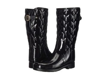 商品Hunter | Refined Gloss Quilt Short Rain Boots,商家Zappos,价格¥1252图片