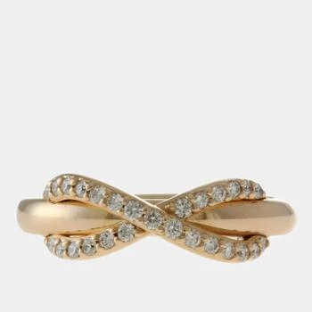 Tiffany & Co. | Tiffany & Co. 18K Rose Gold and Diamond Infinity Band Ring EU 47 独家减免邮费