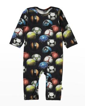 MOLO | Boy's Fenez Soccer Ball Coverall, Size 3M-12M商品图片,
