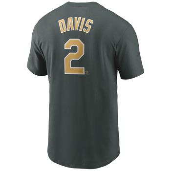 NIKE | Men's Khris Davis Oakland Athletics Name and Number Player T-Shirt商品图片,独家减免邮费