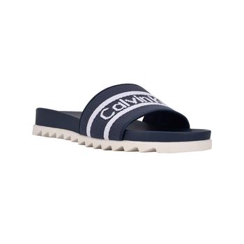 ck鞋凉鞋, Calvin Klein | Women's Canina Logo Pool Slide Sandals商品图片 