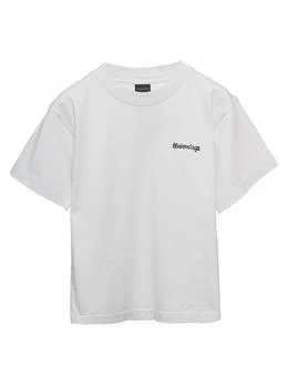 Balenciaga | Balenciaga Kids Logo Printed Crewneck T-Shirt 7.6折, 独家减免邮费