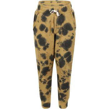 monster, Munster | Tie dye spots logo track pants in light brown商品图片 4.4折×额外7.5折, 额外七五折
