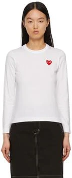 推荐White Heart Patch Long Sleeve T-Shirt商品