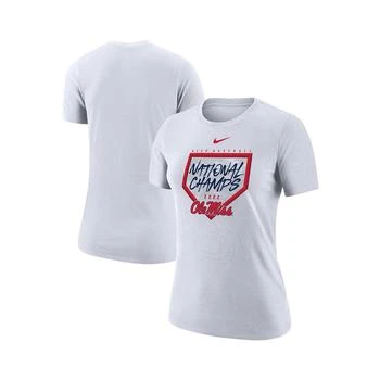 NIKE | Women's White Ole Miss Rebels 2022 NCAA Men's Baseball College World Series Champions T-shirt,商家Macy's,价格¥262