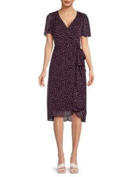 DKNY | Polka Dot Faux Wrap Dress 3.7折