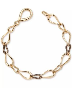 Le Vian | Chocolate Diamond & Nude Diamond Interlocking Link Bracelet (3/8 ct. t.w.) in 14k Gold,商家Macy's,价格¥34442