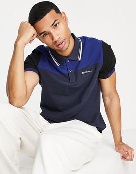 product Ben Sherman colou block polo in navy image