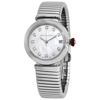 推荐Lucea Automatic Diamond Mother of Pearl Dial Ladies Watch 103100商品