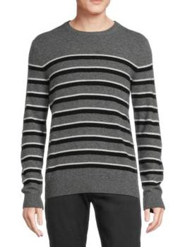 Saks Fifth Avenue | Striped Heathered Cashmere Sweater商品图片,6.9折