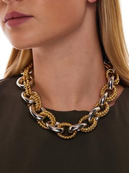 商品Kenneth Jay Lane | Two Tone Link Necklace,商家Lord & Taylor,价格¥1789图片