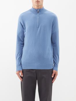 推荐Mr Fenchurch cashmere half-zip sweater商品