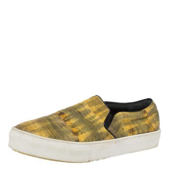 celine鞋真假, [二手商品] Celine | Celine Yellow Leather Slip On Sneakers Size 40商品图片 4.7折