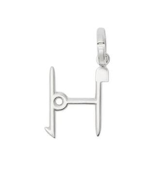 商品Silver Kilt Pin H Alphabet Charm图片