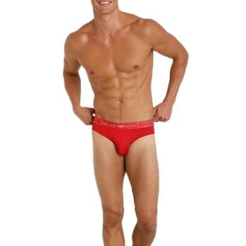 时尚阿玛尼内裤男装, Emporio Armani | EMPORIO ARMANI 男士红色超细纤维内裤 110814-4A547-10874商品图片 满$100享9.5折, 满折