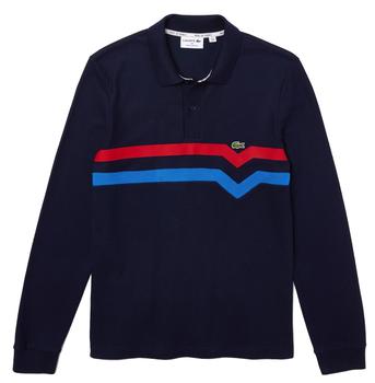 推荐Lacoste Made in France Regular Fit L/S Polo Shirt Navy Blue商品