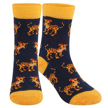 商品Bare Kind | Save the leopards bamboo socks in navy,商家BAMBINIFASHION,价格¥114图片