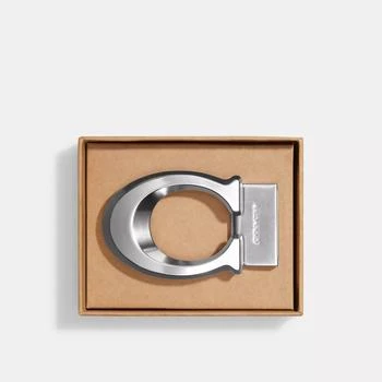 Coach | Coach Outlet Boxed Sculpted Signature Belt Buckle,商家Premium Outlets,价格¥263