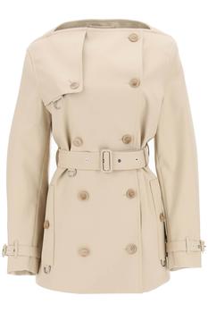 burberry短袖上海, Burberry | Burberry short boat neck trench coat商品图片 7.1折