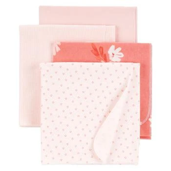 Carter's | Baby Girls Receiving Blankets, Pack of 4,商家Macy's,价格¥166