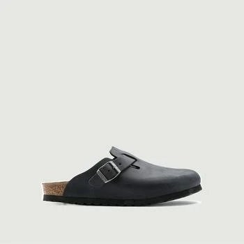 推荐Boston mules in suede leather Black BIRKENSTOCK商品