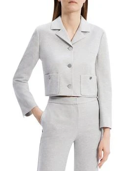 Theory | Boxy Crop Patch Jacket,商家Premium Outlets,价格¥737