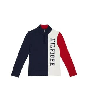推荐1/4 Zip Solid H Logo Sweater (Little Kids)商品
