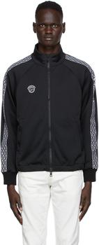 moncler polo, Moncler | 7 Moncler FRGMT Hiroshi Fujiwara Black Cardigan Zip-Up Jacket商品图片 
