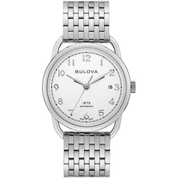 推荐LIMTIED EDITION Men's Swiss Automatic Joseph Bulova Stainless Steel Bracelet Watch 38.5mm商品
