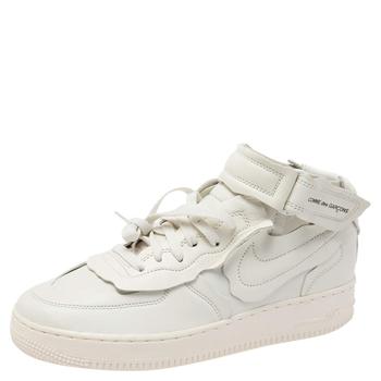 Jordan | Air Jordan White Leather 12 Retro Fiba High Top Sneakers Size 42.5商品图片,