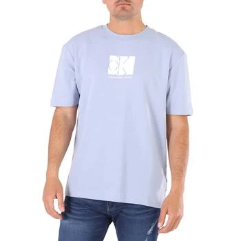 推荐Calvin Klein Silver Sky Infinite Cool Logo Print Short Sleeve T-Shirt, Size Large商品