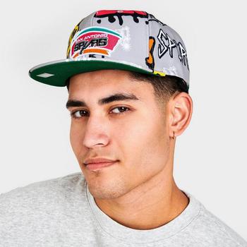Mitchell and Ness | Mitchell & Ness San Antonio Spurs NBA Sticker Pack Hardwood Classics Snapback Hat商品图片,