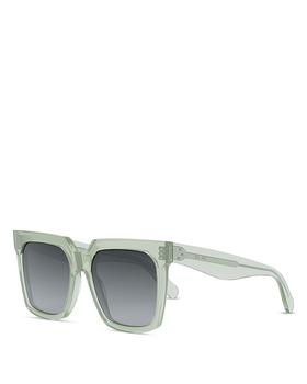 Celine | Bold 3 Dots Geometric Sunglasses, 55mm商品图片,额外9.5折, 独家减免邮费, 额外九五折